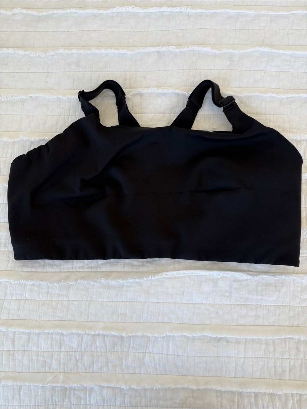 lululemon athletica Black Seamless Support Sports Bra